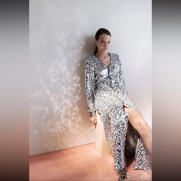 *SOLD* ZARA maxi sequin dress - Picture 6 of 12